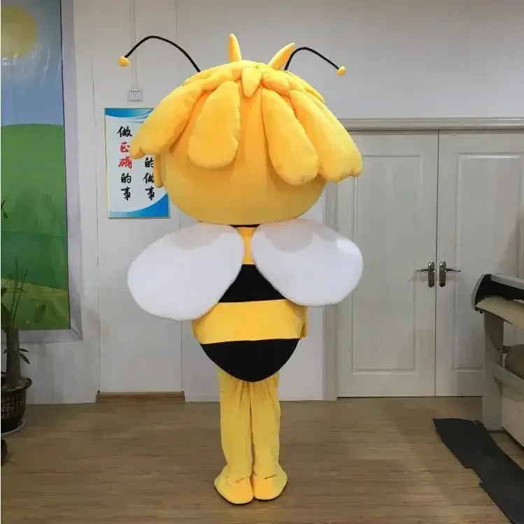 Maya Bee Mascot Costume Adult Cartoon Character Outfit Suit World Exposition Department Store