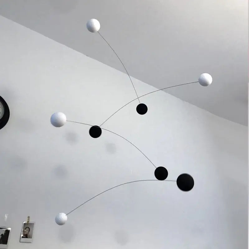 Finished Product with Contrasting Color Design, Modern Minimalist Style, Dynamic Balance Pendant, DIY Material Kit, Aerial Decoration for Clothing Store