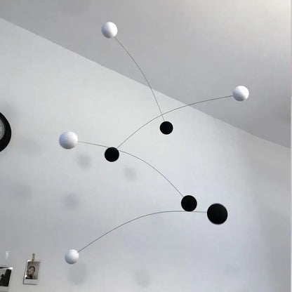 Finished Product with Contrasting Color Design, Modern Minimalist Style, Dynamic Balance Pendant, DIY Material Kit, Aerial Decoration for Clothing Store