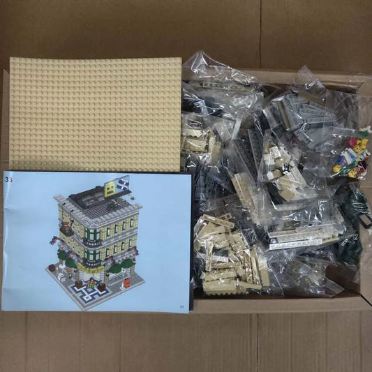 2182PCS Compatible 10211 MOC Department Store Modular Building Blocks Architecture Model Display Decoration Gift Toys