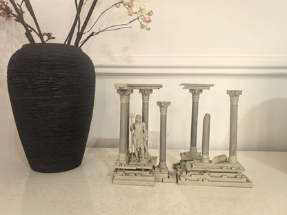 (185mm high) Resin figurine of retro Roman architecture, fish tank water landscape decoration LTCP-407