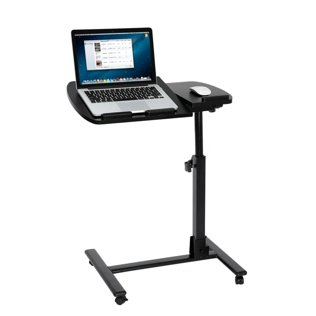 Laptop Desk Adjustable Height Laptop Stand Rolling Table Notebook W/ 4 Casters