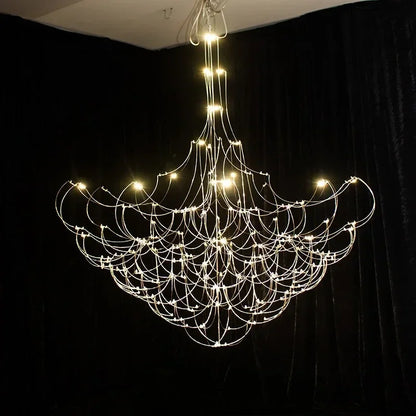 Duplex building hall villa chandelier, designer new product lobby shop clothing store exhibition hall sales department LED lamps