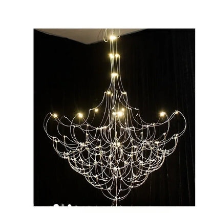 Duplex building hall villa chandelier, designer new product lobby shop clothing store exhibition hall sales department LED lamps